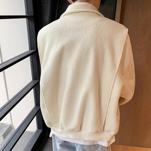 庸懒韩风休闲宽松潮休闲毛呢秋冬外套XZ507-1 WT5020 P95大货备图片