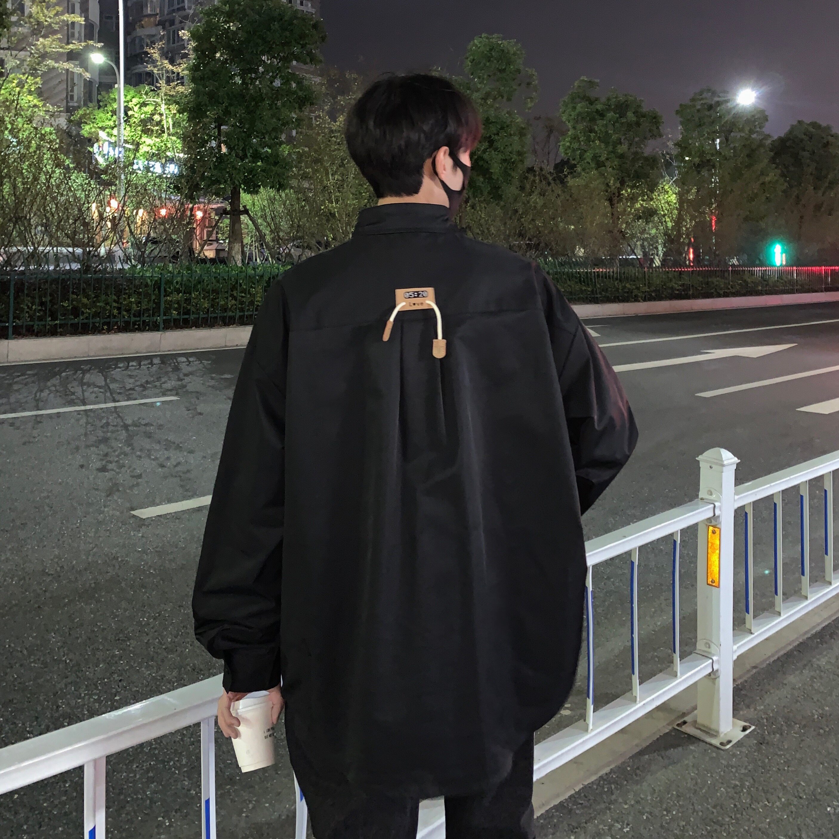 2023设计款韩式工装双袋美式长袖衬衫XZ507-1CS1039p55,男装衬衫,星座507-1