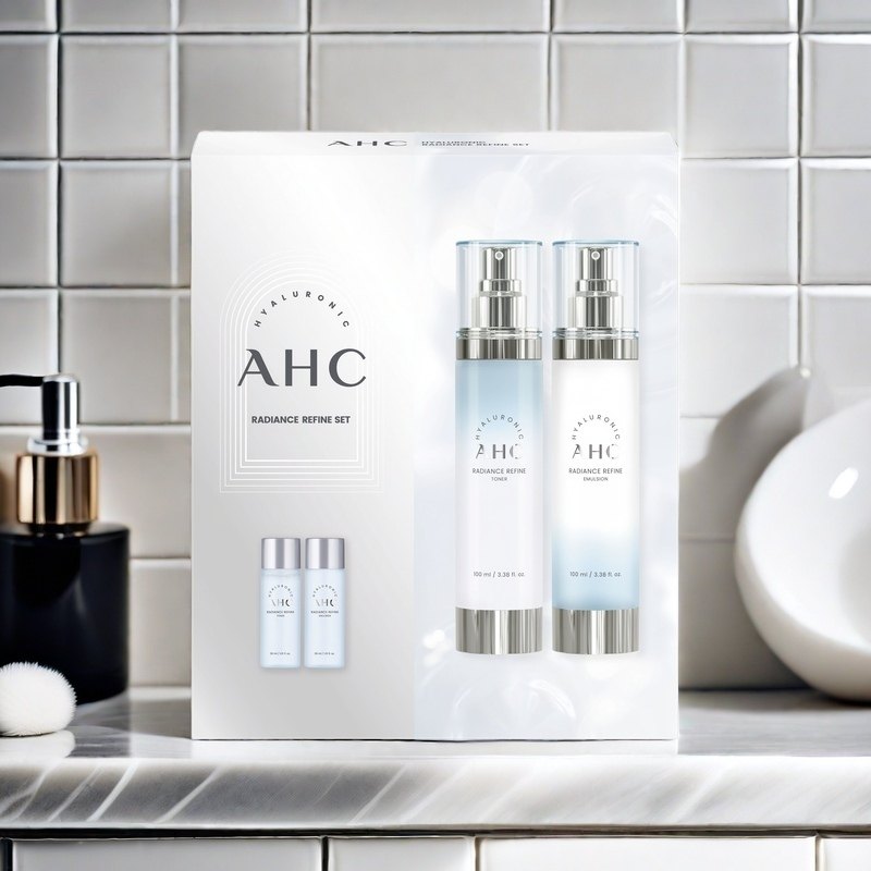 AHC水乳套装B5透明质酸四件套护肤品套盒补水保湿官方旗舰店正品
