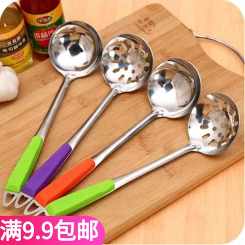 Бесплатная доставка Творческая кухня кухня густая из нержавеющая сталь ложки домашних составов набор набор скелетов горячий горшок с духом храмы длинная сила