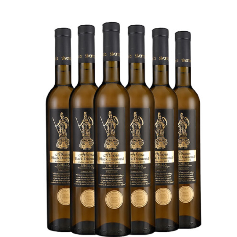 宜兰树(vina inigo)缪斯黑钻甜白葡萄酒500ml*6瓶 整箱装 西班