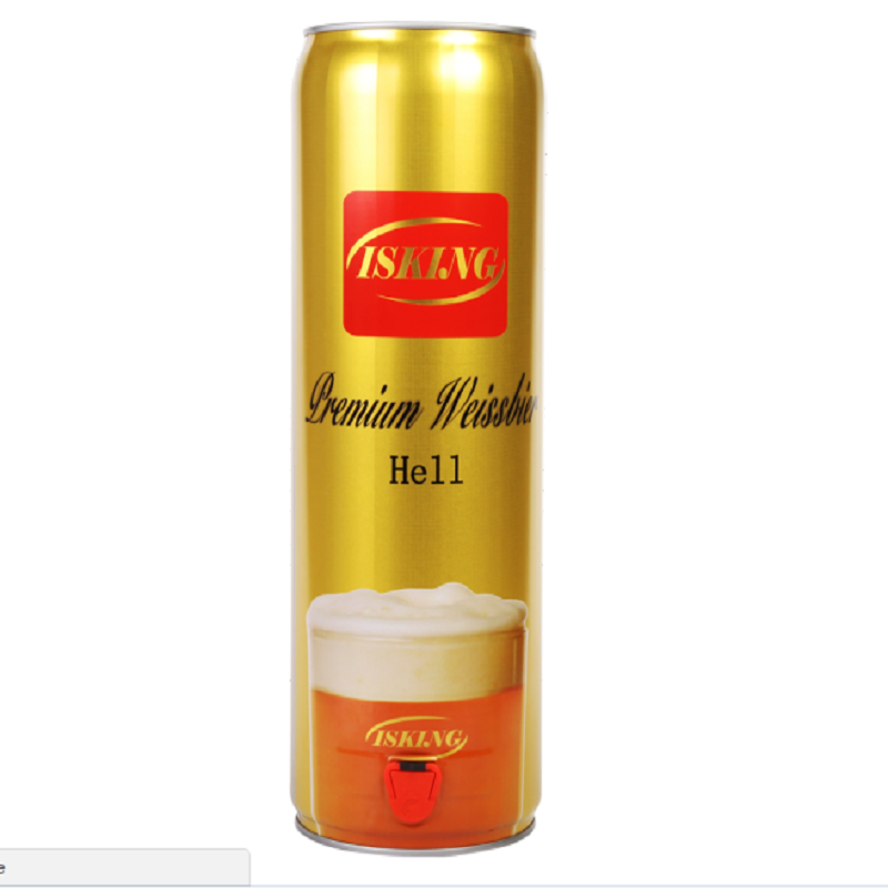 金特(isking)青岛特产精酿原浆啤酒超大桶装白啤酒10000ml*桶