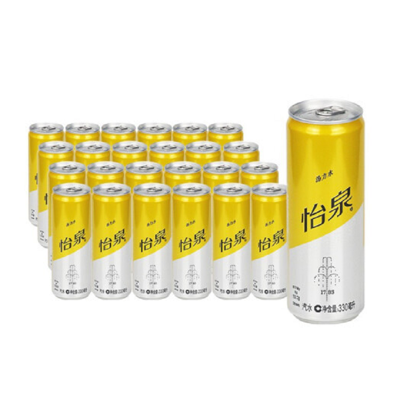 怡泉 汤力水 tonic water 苏打水 汽水饮料 330ml*24罐 整箱装