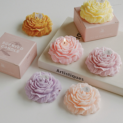 牡丹花造型香薰蜡烛氛围感礼物