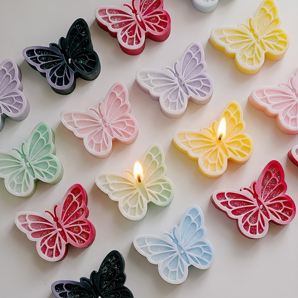 蝴蝶手工造型香薰蜡烛ins风创意香氛伴手礼实用小礼品情人节礼物