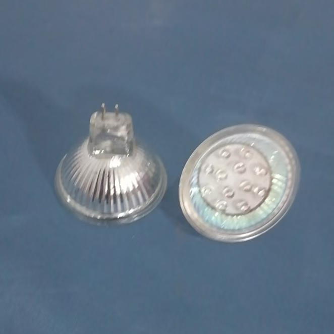12珠MR16 LED彩色灯杯灯泡射灯220V红黄蓝绿白色现货包邮