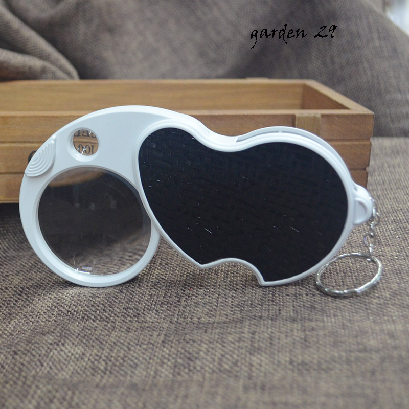 观察鉴定带钥匙扣20倍维修放大镜