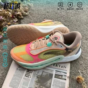 红黄112431106Q 安踏狂潮6氮科技减震防滑低帮篮球鞋 男款