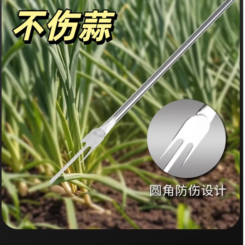 蒜苔抽拨器不伤蒜不锈钢材质蒜薹刀拔揪剥刮蒜苔工具家用收割蒜苔