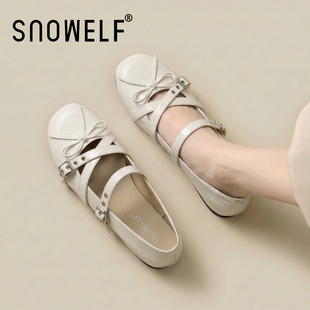 巨好看凉单鞋厚底增高白色凉鞋女2026新款夏季配裙子玛丽珍女鞋子