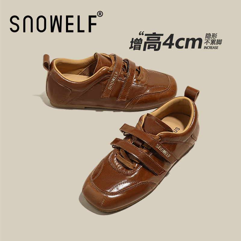 头层牛皮全皮复古百搭玛丽珍女鞋