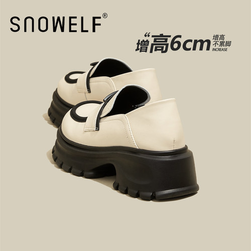 snowelf春季款松糕根乐福鞋休闲
