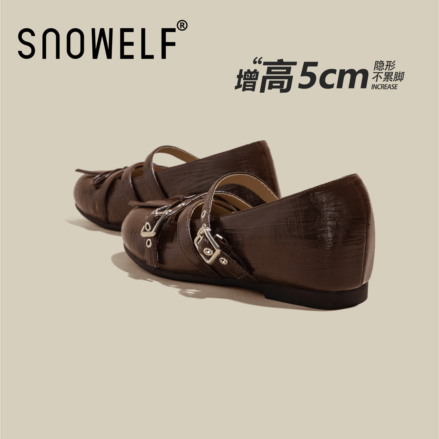 Snowelf~复古玛丽珍鞋百搭单鞋