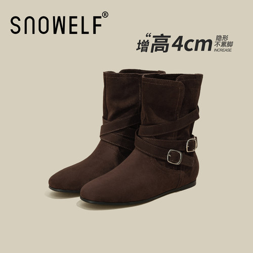 snowlf~美拉德复古堆堆靴