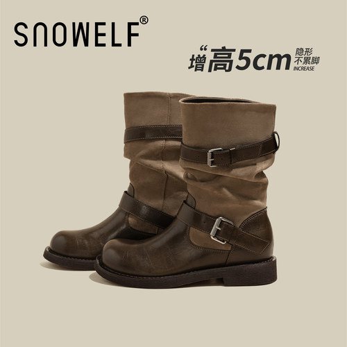 snowelf~科切拉复古西部靴