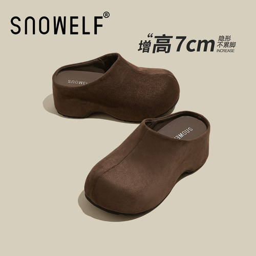 【增高7CM】夏季复古厚底勃肯鞋