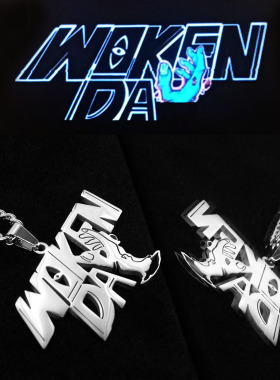 wokenday嘻哈厂牌项链