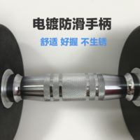 Round-headed PEV rubber-coated fixed steel dumbbells for men and women, the same style as those used in home gyms for arm, hip and leg training thumbnail 7