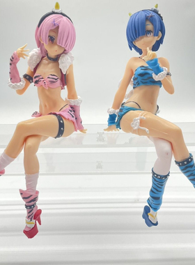 R0从零开始异世界生活 鬼装坐姿蕾姆拉姆压泡面车载机箱摆件手办