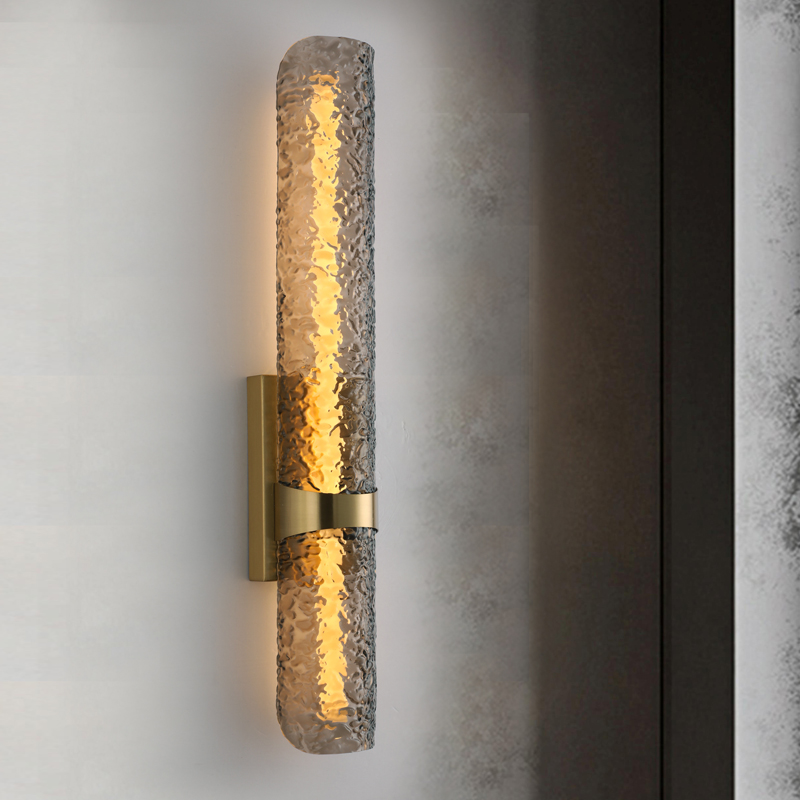 现代创意水波纹一字格栅壁灯客厅电视背景墙极简卧室床头长条壁灯