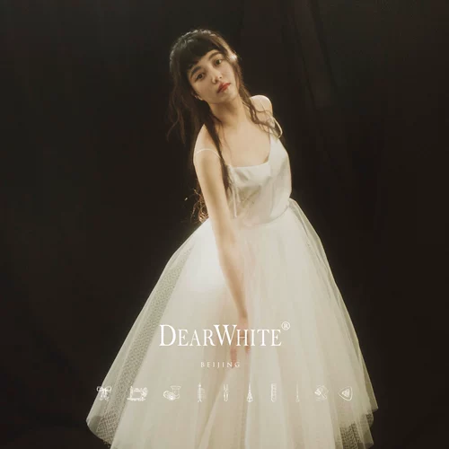 DearWhite, оригинальная белая майка, белое свадебное платье, французский стиль