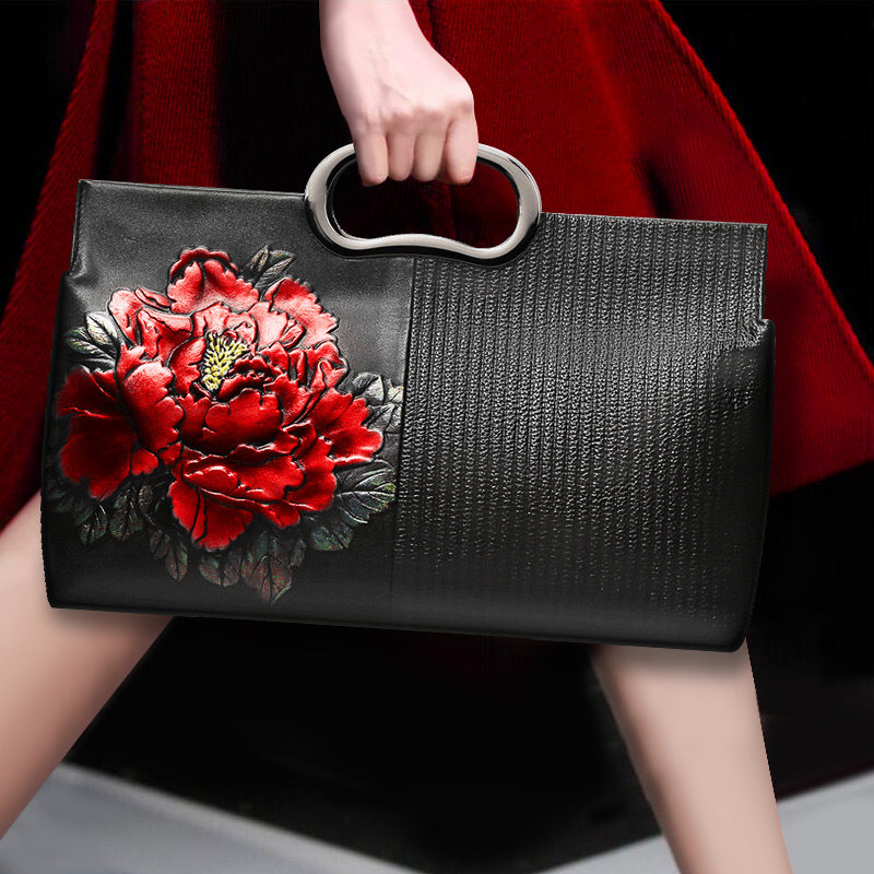 Mama Bag Girl 2022 new pattern Western style genuine leather temperament cheongsam fashion atmosphere middle age Messenger Handbagin the Leather/Lady bags/Men's bag, Ms. bags  category - from Buy2taobao.com to provide professional Taobao agent buy service