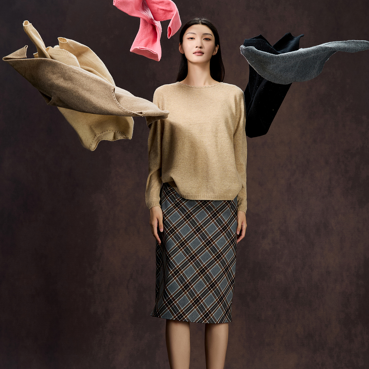 2025新款纯山羊绒衫时尚潮流