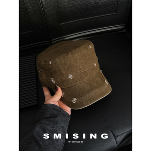 2026新款 百搭高品质休闲鸭舌帽子 韩系复古破洞设计平顶帽女春秋季