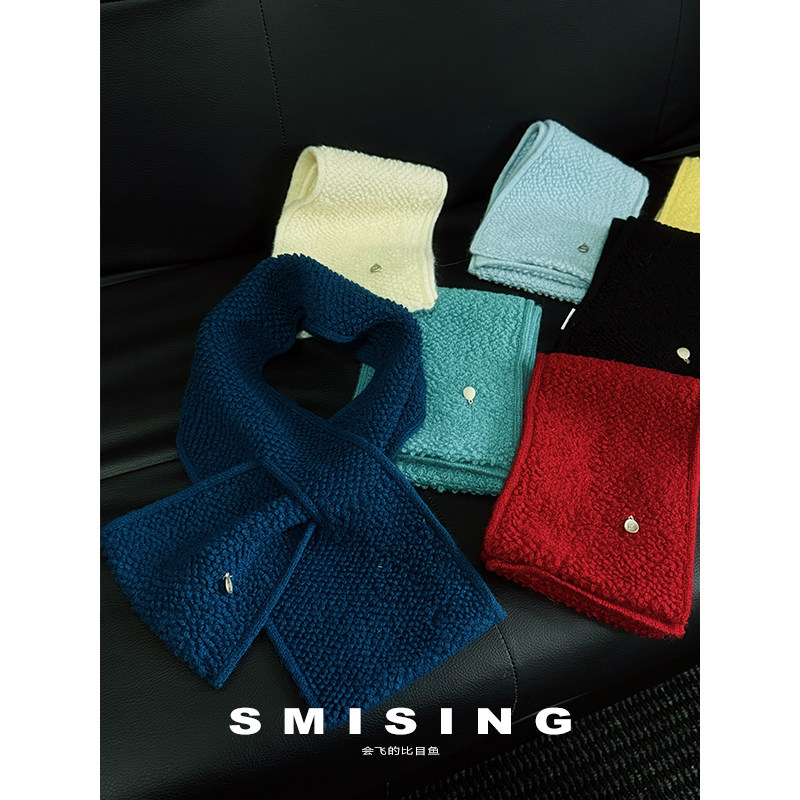 2025新款韩系金属小标毛绒交叉围脖女秋冬氛围感软糯保暖百搭围巾,服饰配件/皮带/帽子/围巾,围巾/丝巾/披肩,淘宝优惠券,粉丝福利购,淘宝优惠卷