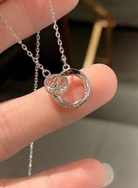 碎银色项炼女ins不掉色轻奢小众温柔锁骨炼气质高级感闺蜜冷淡风