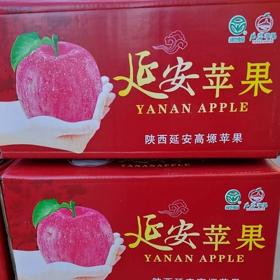 陕北高原延安山地红富士陕西延长苹果整箱24个左右包邮