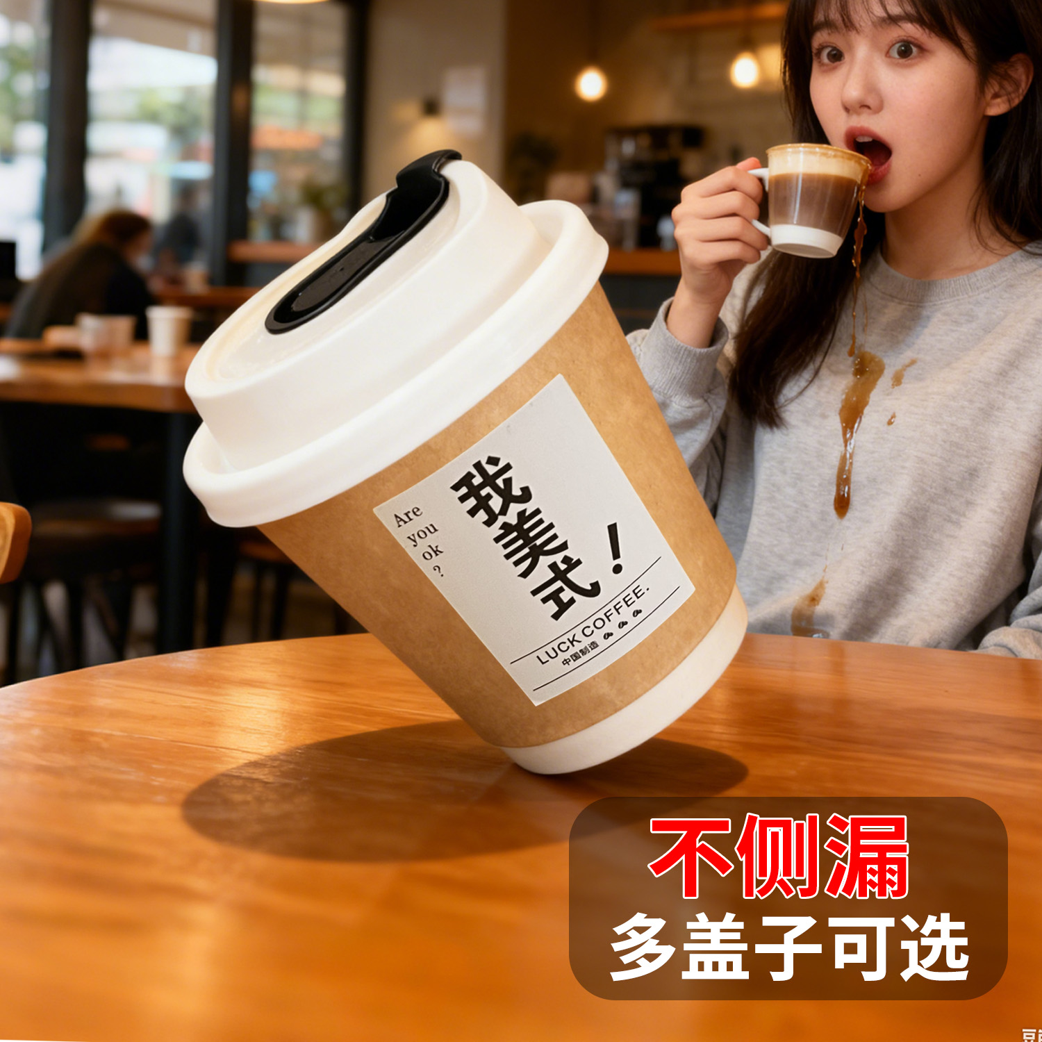 牛皮一次性纸杯加厚咖啡杯