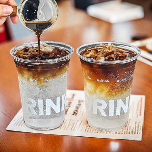 2025新款奶茶杯一次性咖啡杯子带盖pet冷饮透明食品级携带果汁杯