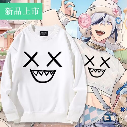 舒适面料卡通动漫宽松卫衣