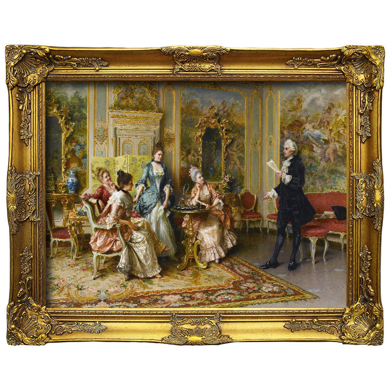 欧式画框雕花框金色仿古金外框油画框定做镜框大尺寸画框装裱