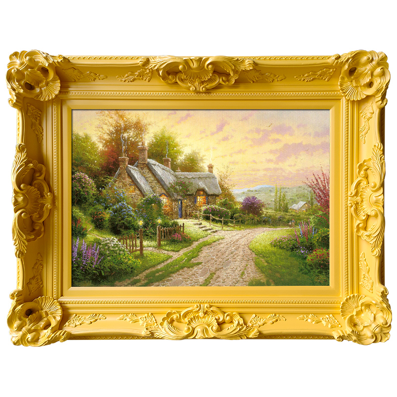 欧式立体角花画框实木