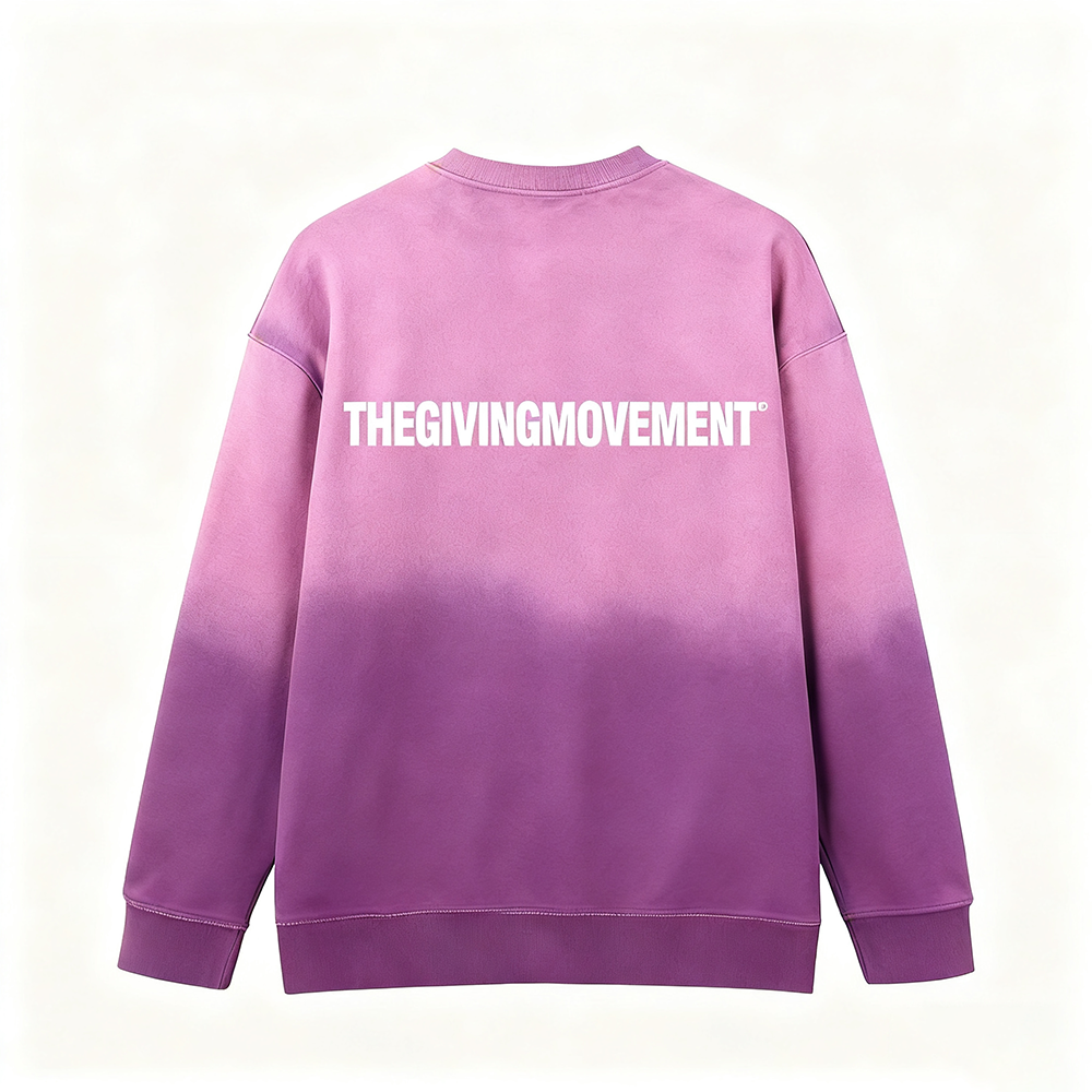 TGM 370渐变色宽松圆领卫衣时尚休闲街头情侣装