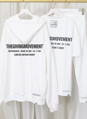 TGM 新款女装三件套宽松套头连帽卫衣+短袖T恤打底裤跨境时尚潮牌