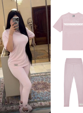 TGM女士夏季宽松短袖+打底裤时尚休闲运动套装