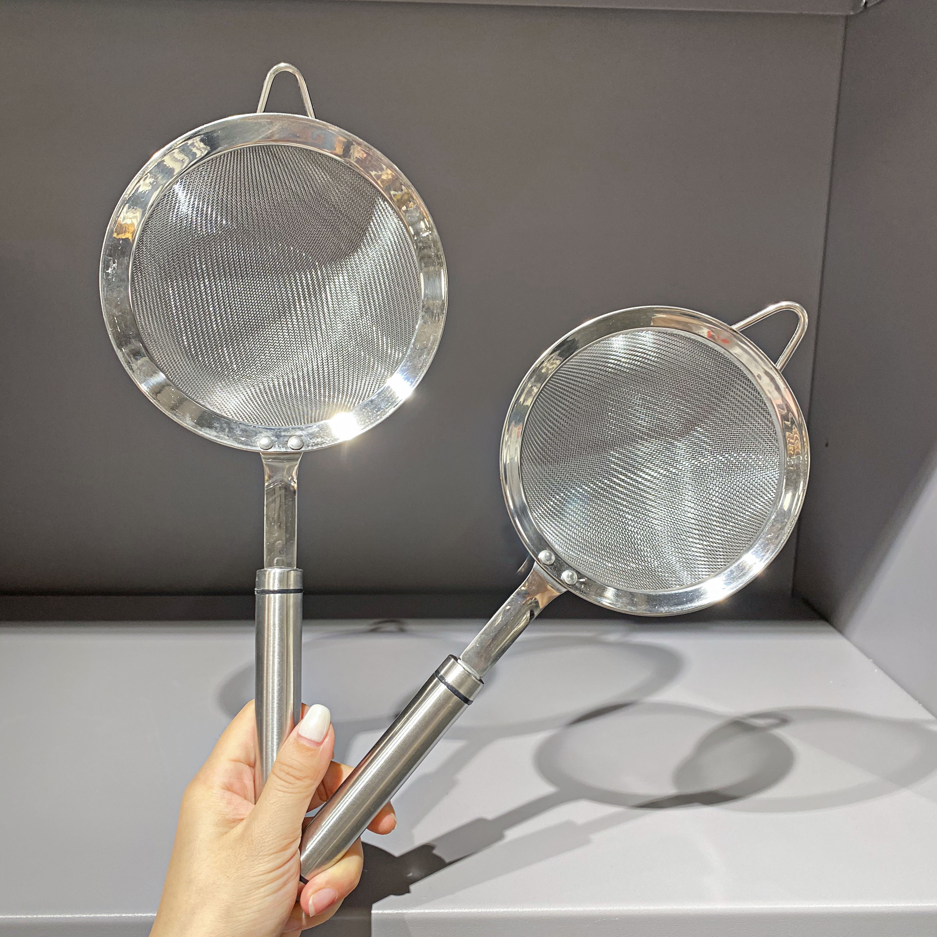 304不锈钢过滤网晒漏勺超细豆浆果汁过滤网勺家用厨房捞沥油格