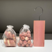 柜防蛀原木香块 衣柜防霉驱虫片家用鞋 爱家居 天然雪松木片可挂式