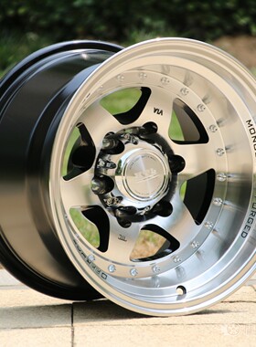 适用三菱L400陆霸帕杰罗V33V45战马猎豹黑金刚大负值越野轮毂15寸