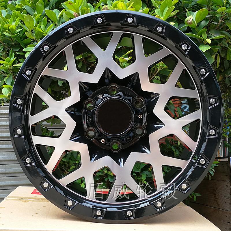 适用牧马人北汽212BJ40帕杰罗霸道哈弗H9负值越野轮毂15 16 17寸