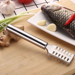 家用鱼鳞刨刮鱼神器多功能不锈钢去鳞器杀鱼工具厨房用品去鳞巴巴