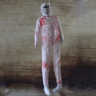 万圣木乃伊干尸节恐怖道具鬼屋密室逃脱装饰丧尸尸体僵尸吊鬼模型