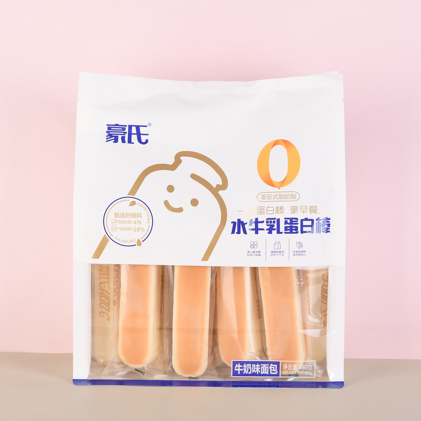豪氏水牛乳蛋白棒夹心面包棒代餐早餐牛乳千层吐司手撕解饿零食品图片