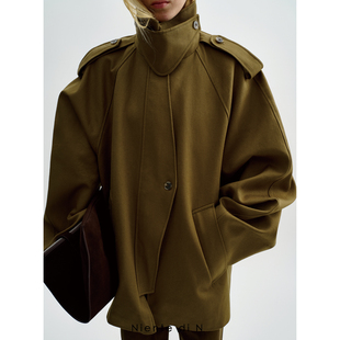 插肩袖 廓形感风衣 Niente