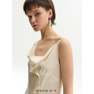 天然白松石流苏纯银质感耳环 Niente