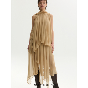 干皱丝飘带背心 Niente