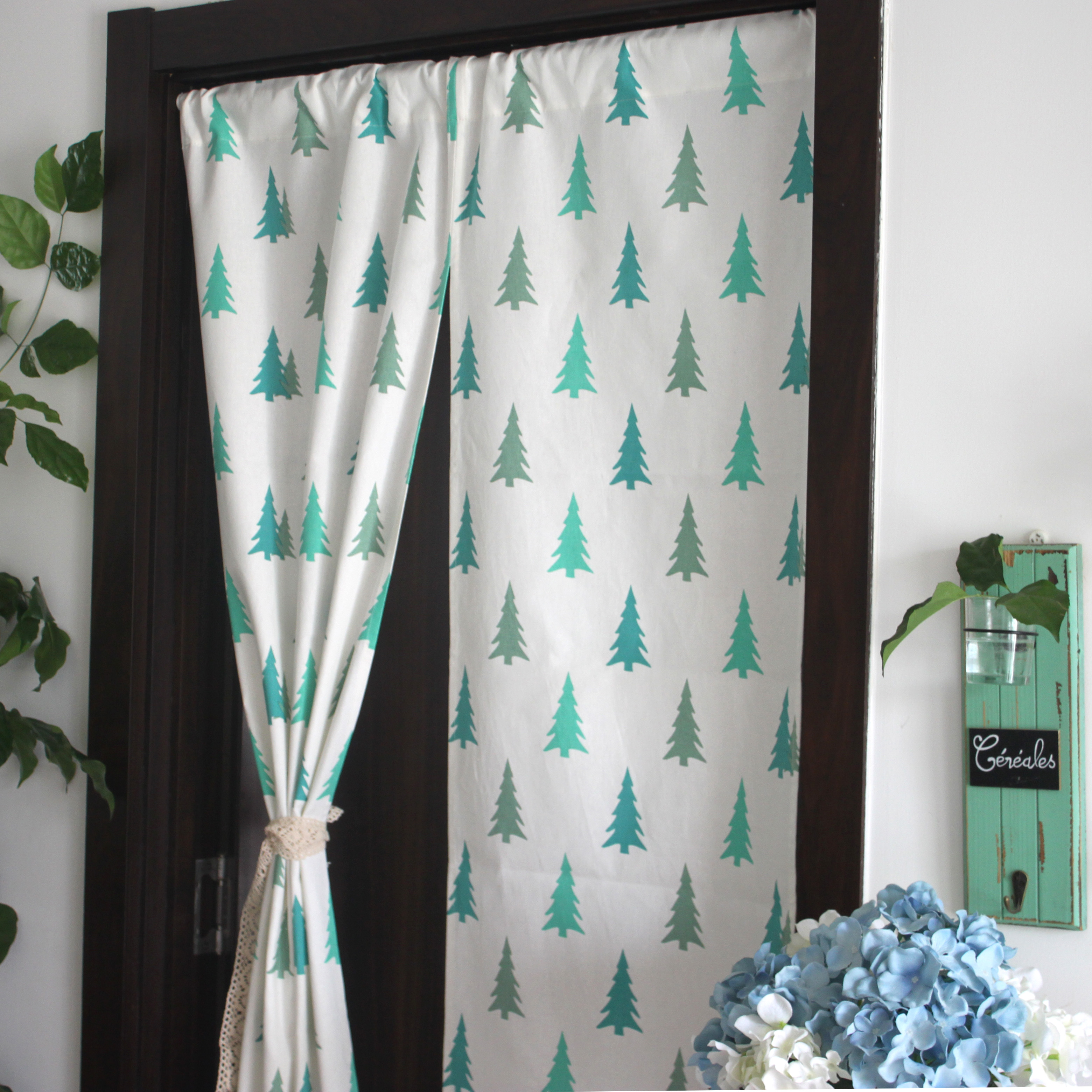 日式厨房免打孔卫生间送杆隔断帘